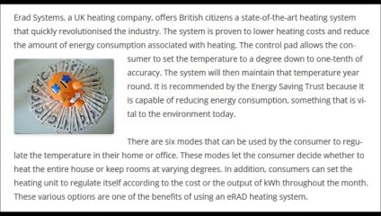 Erad Systems - Heating modes