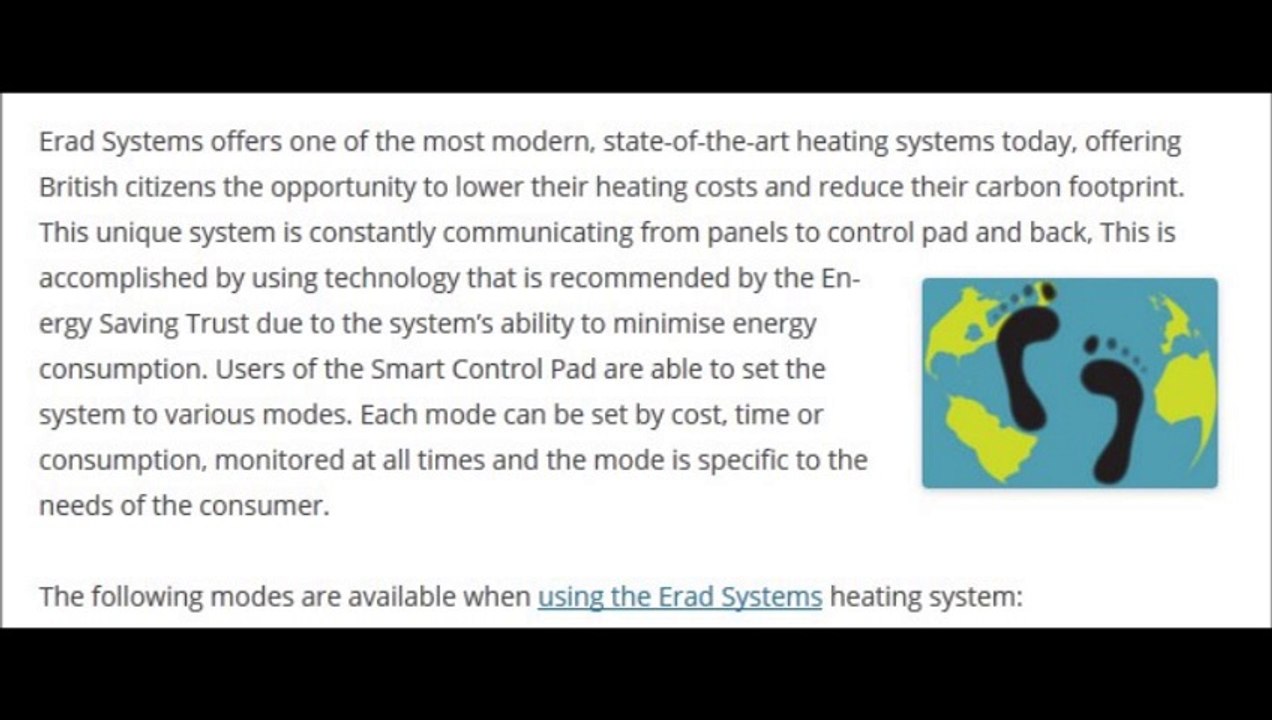 Erad Systems - Modes of eRad heating systems
