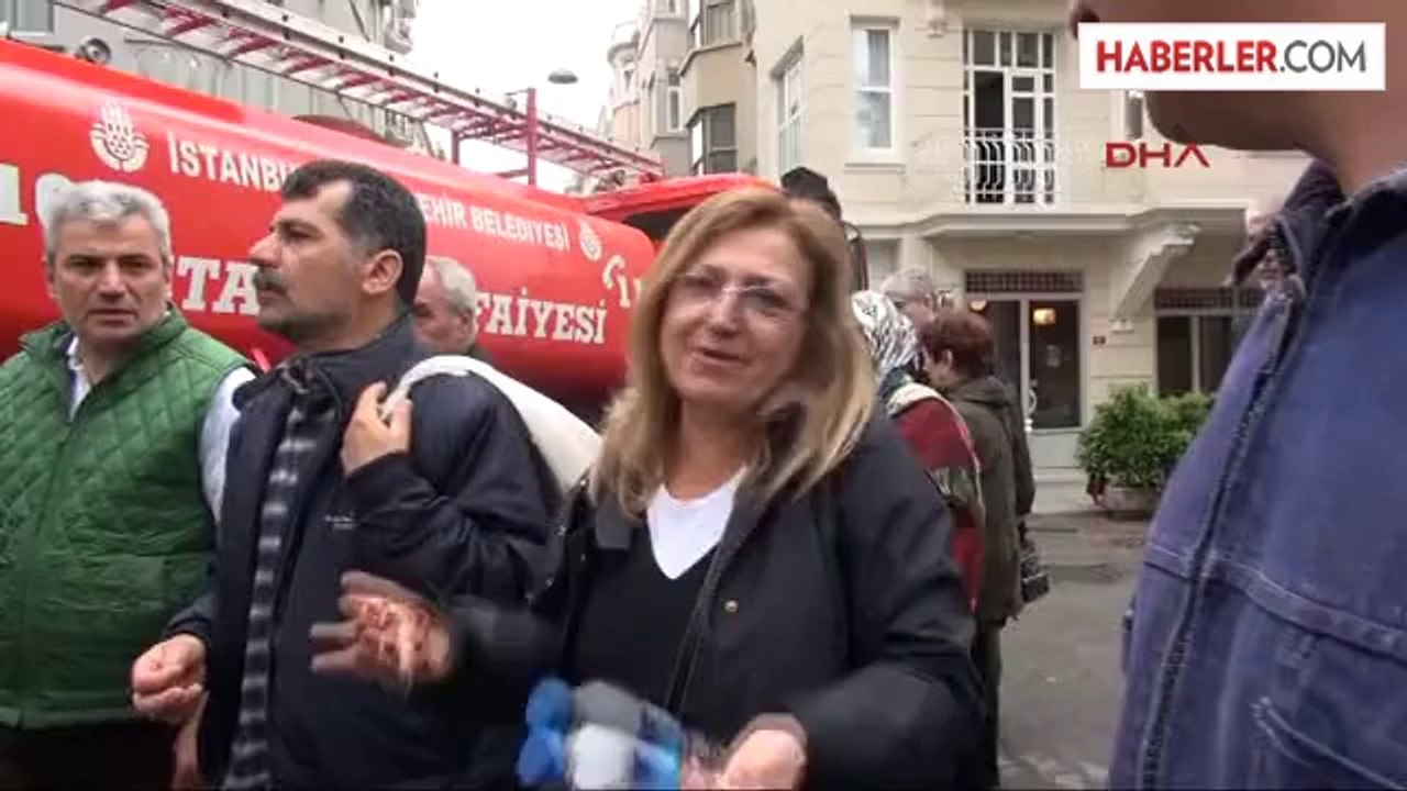 Cihangir'deki Yangın Paniğe Yol Açtı