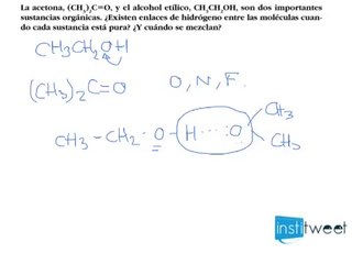 Van de Waals, enlace de hidrógeno y London