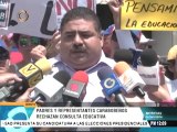 Carabobeños protestan ante la Defensoría del Pueblo para rechazar consulta educativa