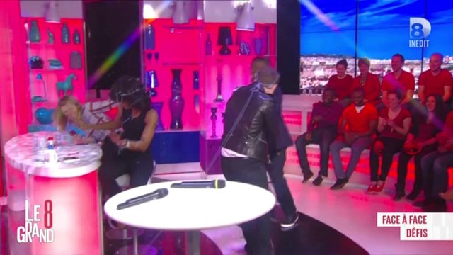 Audrey Pulvar prise dans la toile de Jamie Foxx sur le plateau du «Grand 8»