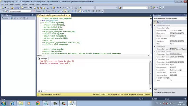 sql server da veri tabanı dosyasına foksiyon ekleme