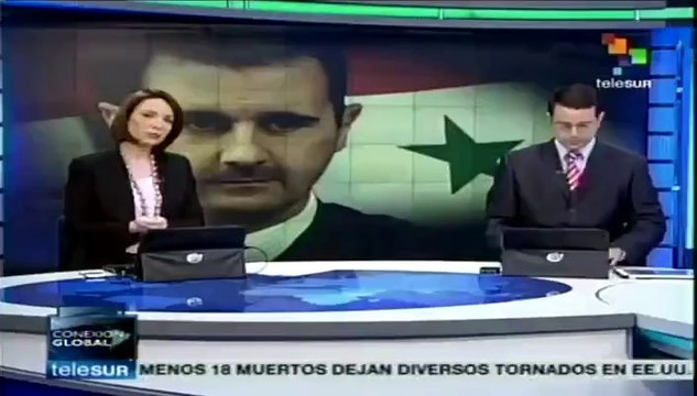 Sirios toman las calles para respaldar candidatura de Bashar Al Assad
