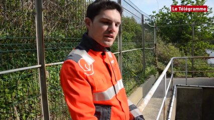 Lorient.  L'étang du Ter vidangé intégralement