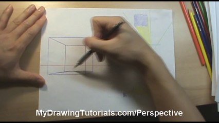 Perspective Drawing 3/6 – One Point Perspective Definition