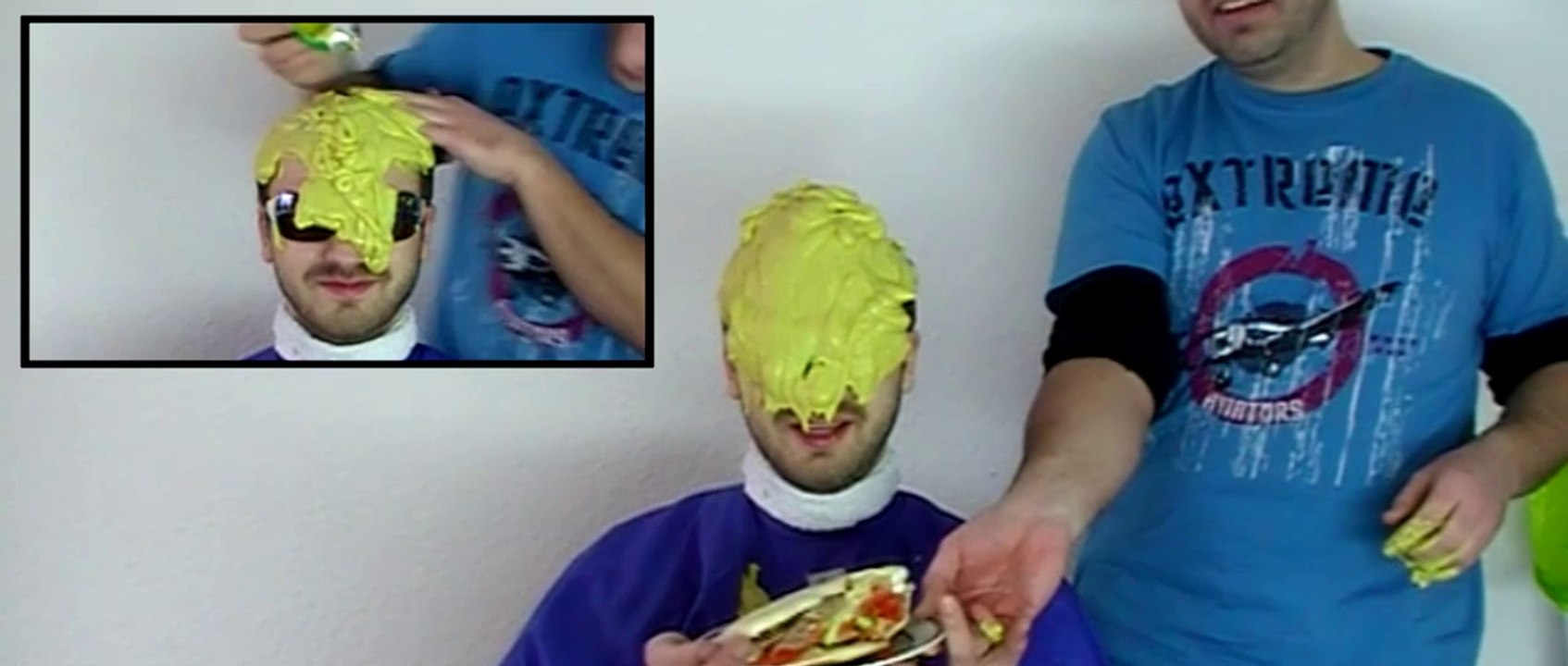 'n bisschen senf auf den kopf ...