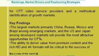 OTT video, pricing models and service providers