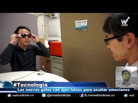 Las nuevas gafas con ojos falsos para ocultar emociones.