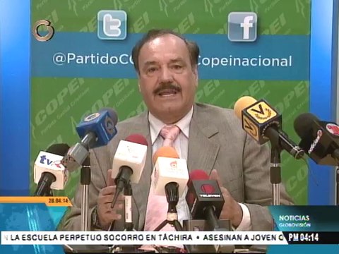 Copei presentará proyecto de Ley de Amnistía ante Unasur y Vaticano