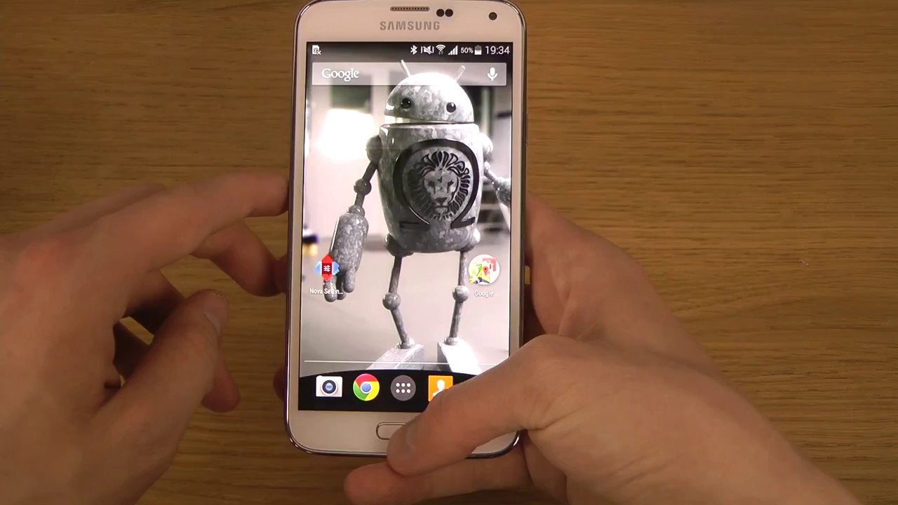 How To Get Google URL Search Bar On Every Samsung Galaxy S5 Home Screen!