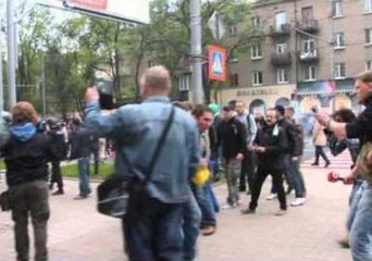 Pro-Unity March in Donetsk Turns Violent