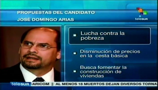 Propuestas electorales del oficialista panameño José Domingo Arias