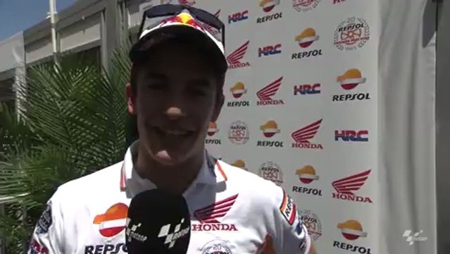 Saludo de Marc Márquez a Calleja