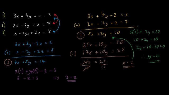 3 equations 3 unknowns sales solver