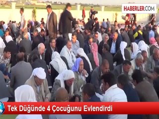 Tek Düğünde 4 Çocuğunu Evlendirdi