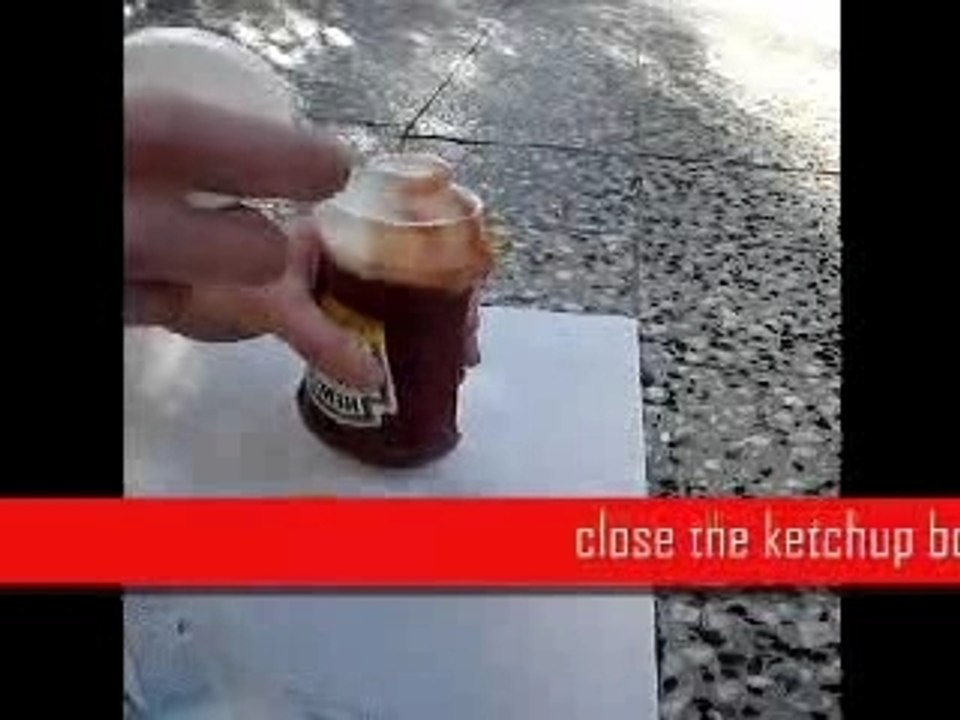 Ketchup prank