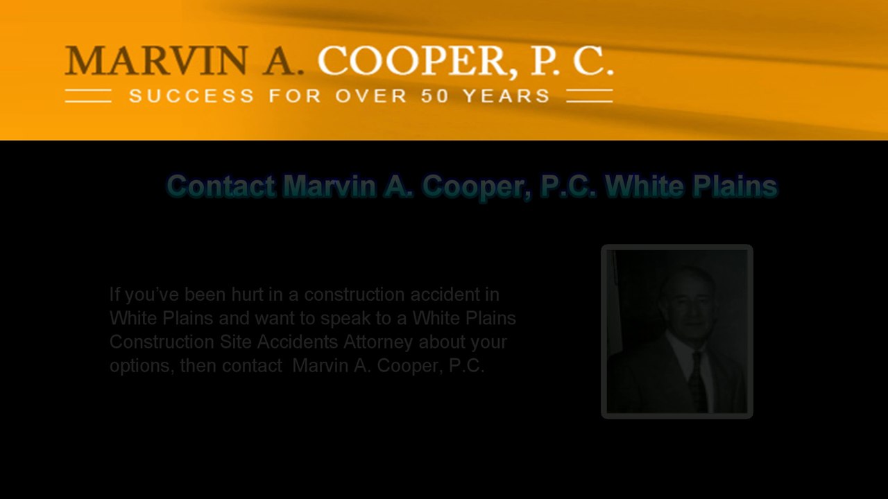 Construction Site Accidents Attorney, White Plains
