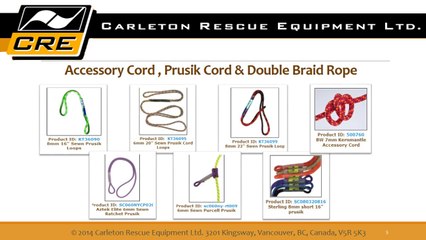 High Angle Rope Rescue Equipment