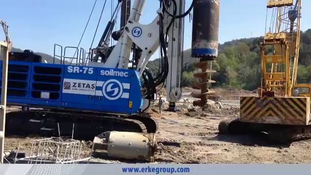 ERKE Dış Ticaret ltd., Soilmec SR-75 & R-618 Piling Rig FUWA QUY-50D Crawler Crane - erkegroup.com