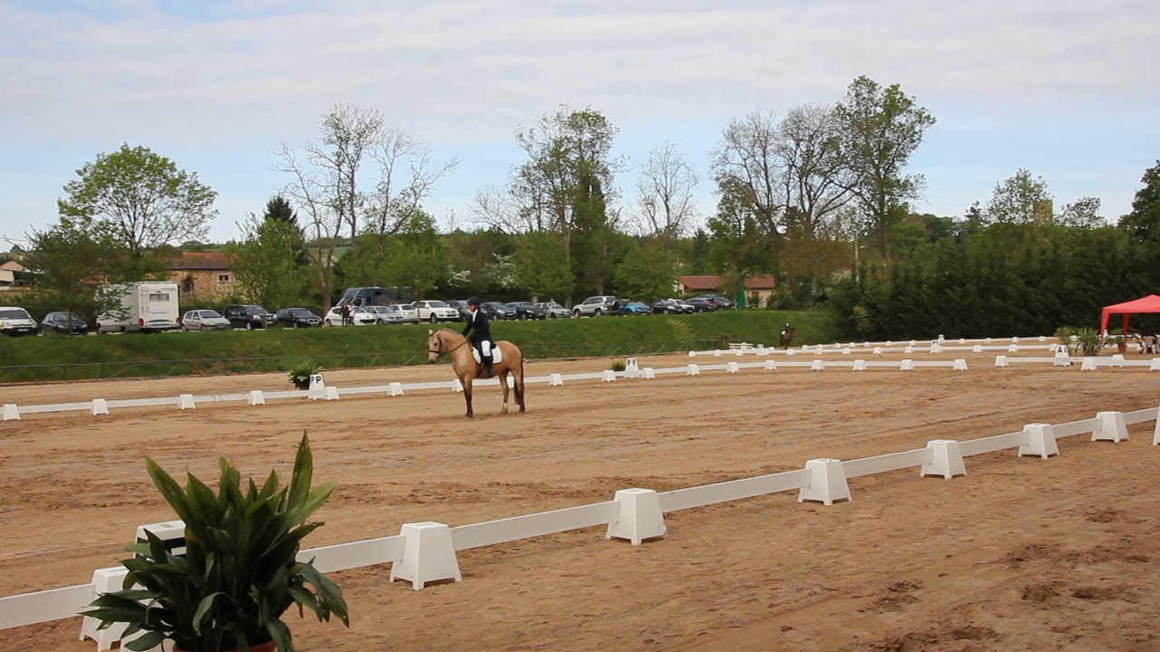 Solène Régnier et Teck dressage CCE AS PONEY 1 à LAIZE