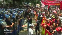 Manifestation à Manille en marge de la visite de Barack Obama