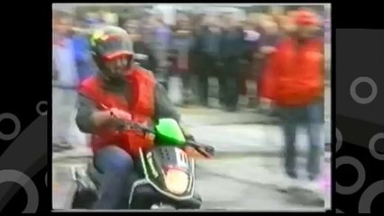 Biker Crashes into ONLOOKERS