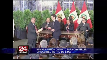 Gobierno firma contrato para el Línea 2 del Metro de Lima