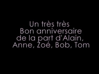 joyeux anniversaire marie