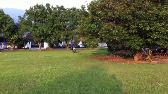 Epic fail motorcycle wheelie / motocross crash