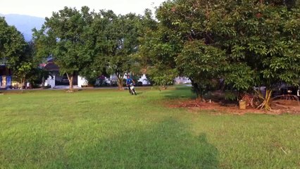 Epic fail motorcycle wheelie / motocross crash