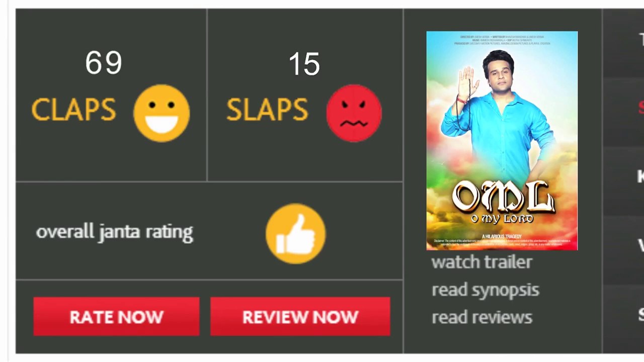 ClapsnSlaps.com - You are the critic - Advertisement featuring Krishna Abhishek
