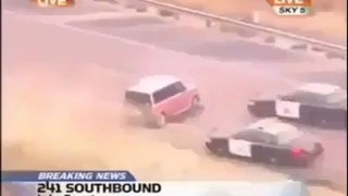 Police pursuit crazy driver