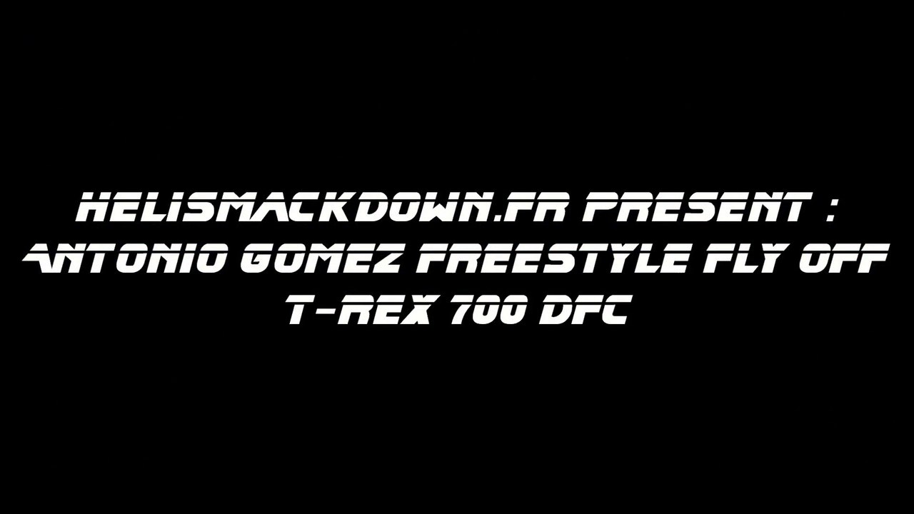 3d cup 2014 Antonio gomez freestyle  t-rex 700 dfc