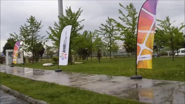 Olta , plaj, Yelken, Damla Bayrak Beach Flag Banner Flying Sunum