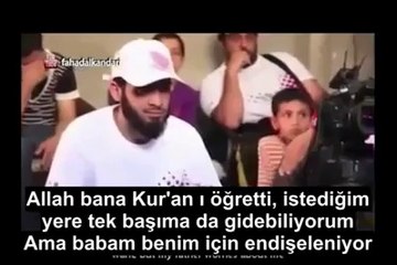 GÖZLERİ GÖRMEYEN ÇOCUGUN MUTHIŞ ÇABASI