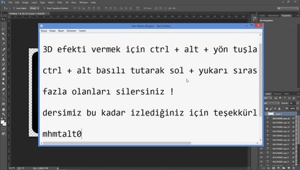 Photoshop imza yapımı basit KDESIGN Hileevreni