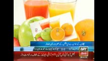 Fresh juice can cause diabetics