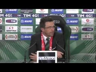 Download Video: Sassuolo, Di Francesco: Gol di Tevez irregolare. Abbiamo un calendario non facile per la salvezza