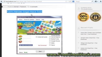 Farm Heroes Saga Cheat Tool 2014 Updated