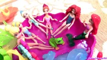 Frozen Fairies Elsa _ Anna @ Tinker Bell Pixie Slide Pool wi
