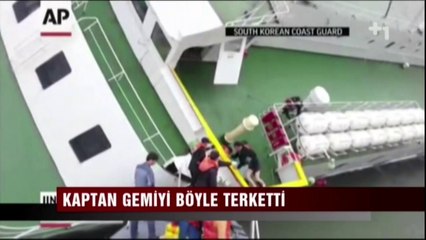 Kaptan gemiyi böyle terk etti - Canlı Gaste