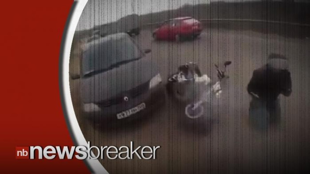 Motorcyclist Weaving Through Traffic Gets Instant Karma