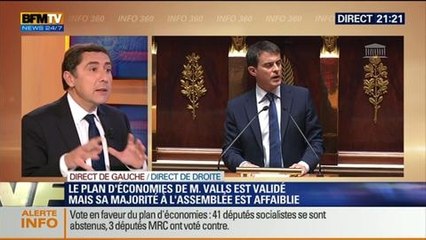 Download Video: Duel Direct Gauche - Direct Droite: L'Assemblée nationale vote le plan d'économies sur un score très serré - 29/04