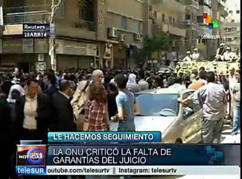 ONU critica juicio a hermanos musulmanes condenados a muerte en Egipto