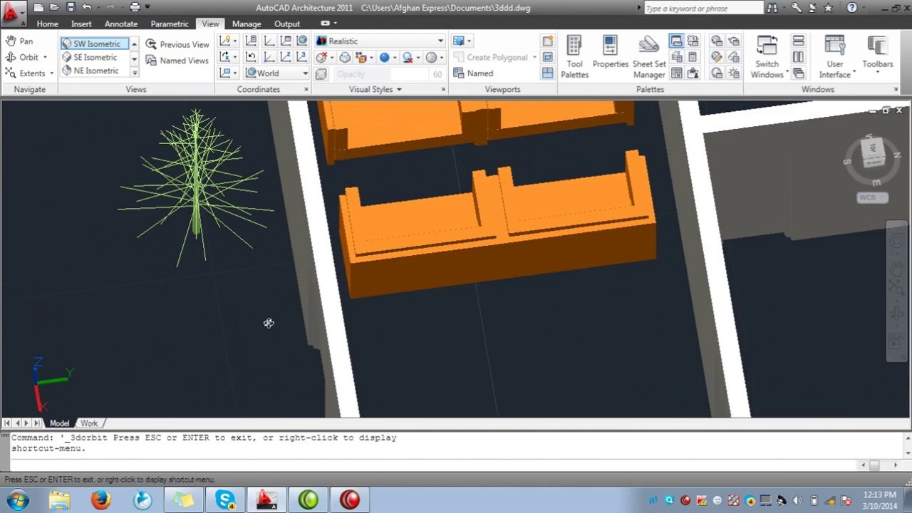 Auto Cad 2011 Tutorial in pushto class 14