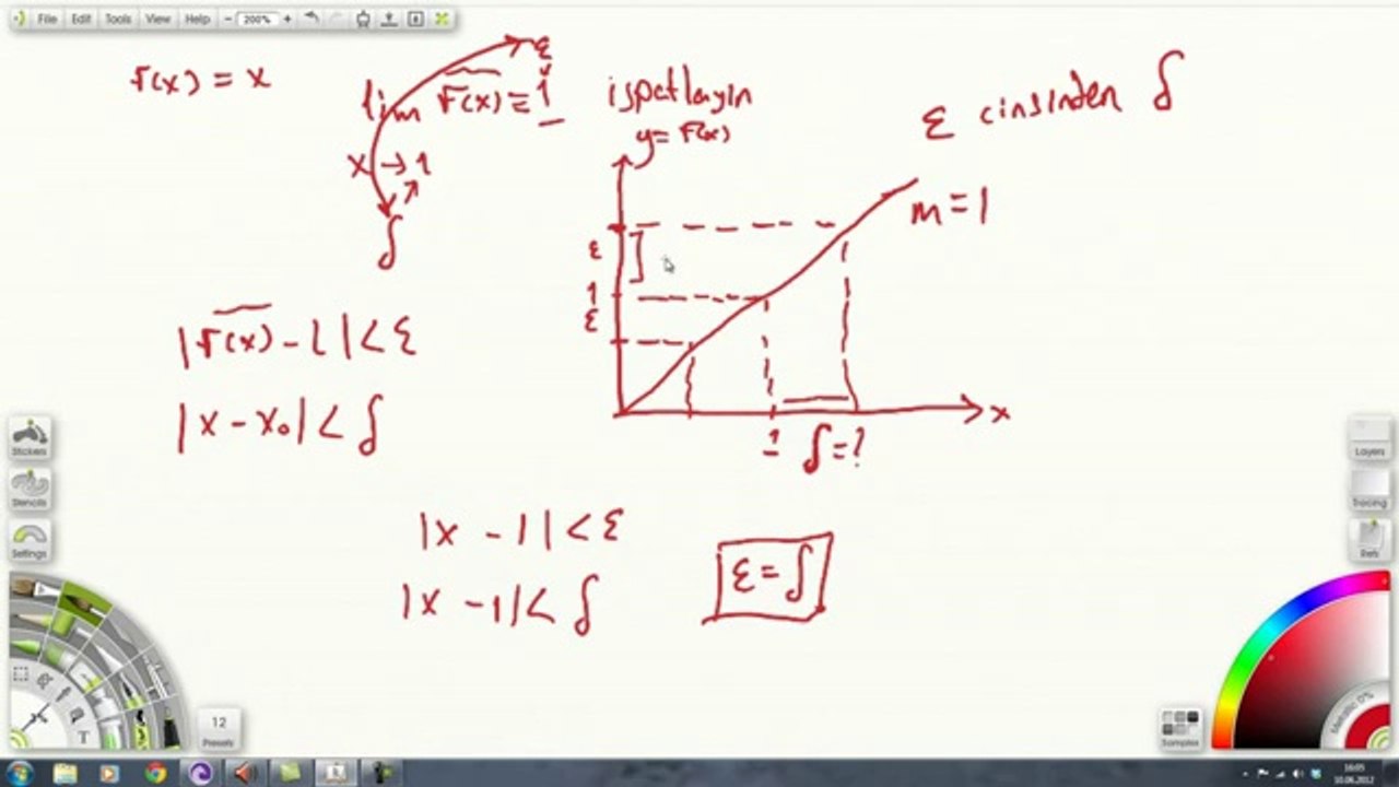 DERS 2 Limit ' in tanımı-epsilon-delta ilişkisi - 2