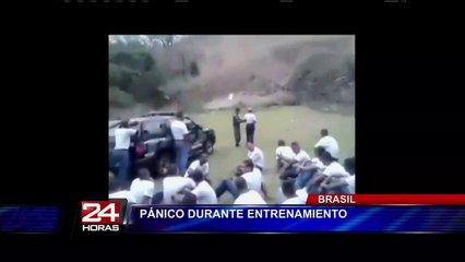 Brasil: cadete policial causó pánico tras arrojar por error una granada de guerra