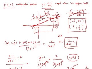 DERS 9 Türev tanjant doğrusu bulma