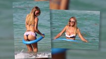 Laura Cremaschi Graces Miami in a Thong Bikini
